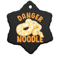 Funny Danger Noodle Snake Boy Snakes Meme Ball Python Ceramic Star Ornament