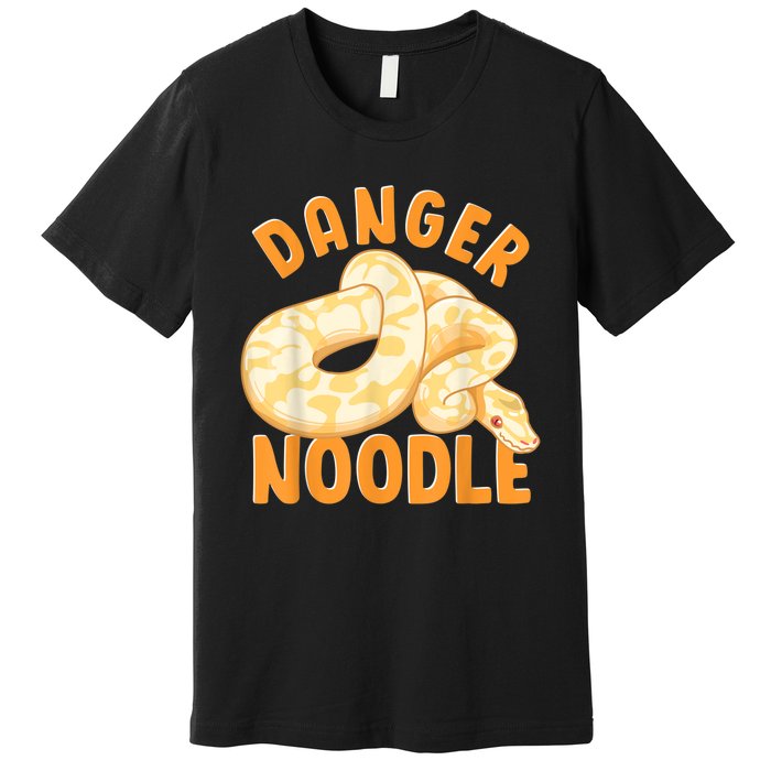 Funny Danger Noodle Snake Boy Snakes Meme Ball Python Premium T-Shirt