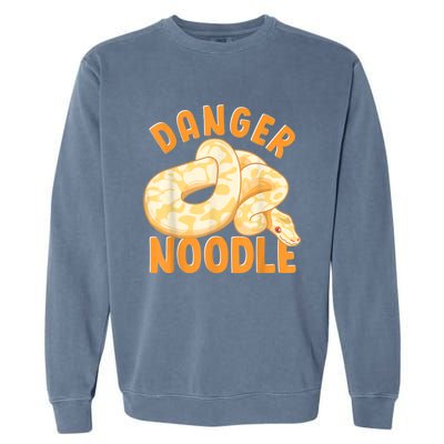 Funny Danger Noodle Snake Boy Snakes Meme Ball Python Garment-Dyed Sweatshirt