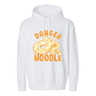 Funny Danger Noodle Snake Boy Snakes Meme Ball Python Garment-Dyed Fleece Hoodie