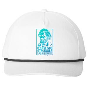 Frederick Douglas No Struggle Progress Black History Gift Snapback Five-Panel Rope Hat