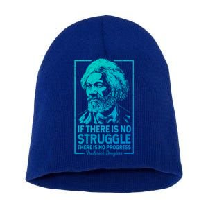 Frederick Douglas No Struggle Progress Black History Gift Short Acrylic Beanie