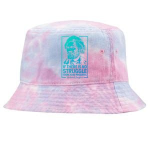 Frederick Douglas No Struggle Progress Black History Gift Tie-Dyed Bucket Hat