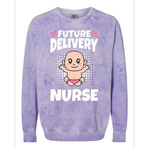 Future Delivery Nurse Meaningful Gift Colorblast Crewneck Sweatshirt