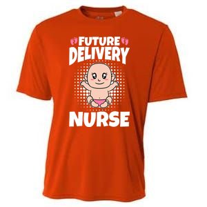 Future Delivery Nurse Meaningful Gift Cooling Performance Crew T-Shirt