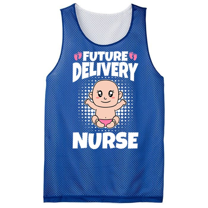 Future Delivery Nurse Meaningful Gift Mesh Reversible Basketball Jersey Tank