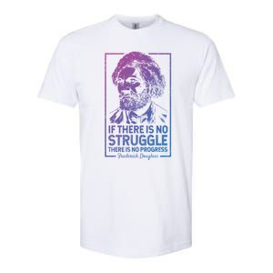 Frederick Douglas No Struggle Progress Black History Gift Softstyle CVC T-Shirt