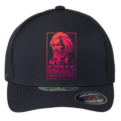 Frederick Douglas No Struggle Progress Black History Gift Flexfit Unipanel Trucker Cap