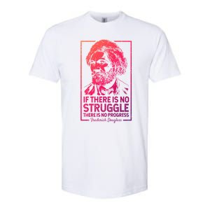 Frederick Douglas No Struggle Progress Black History Gift Softstyle CVC T-Shirt