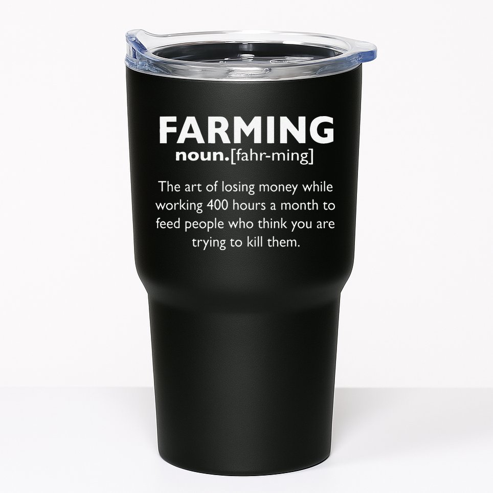 Farming Definition Noun Gift Funny Farmer Tumbler