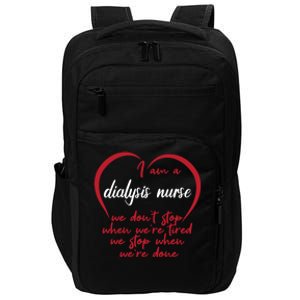 Funny Dialysis Nurse Gift Impact Tech Backpack