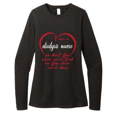 Funny Dialysis Nurse Gift Womens CVC Long Sleeve Shirt