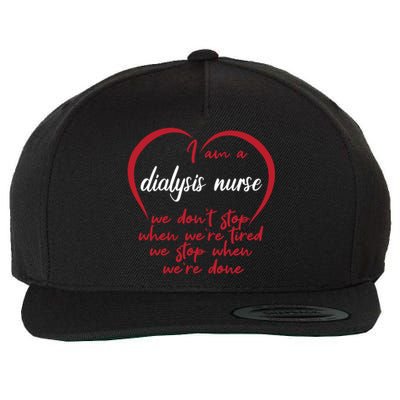 Funny Dialysis Nurse Gift Wool Snapback Cap