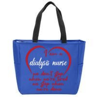 Funny Dialysis Nurse Gift Zip Tote Bag