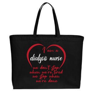 Funny Dialysis Nurse Gift Cotton Canvas Jumbo Tote