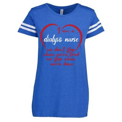 Funny Dialysis Nurse Gift Enza Ladies Jersey Football T-Shirt