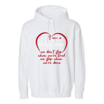 Funny Dialysis Nurse Gift Garment-Dyed Fleece Hoodie