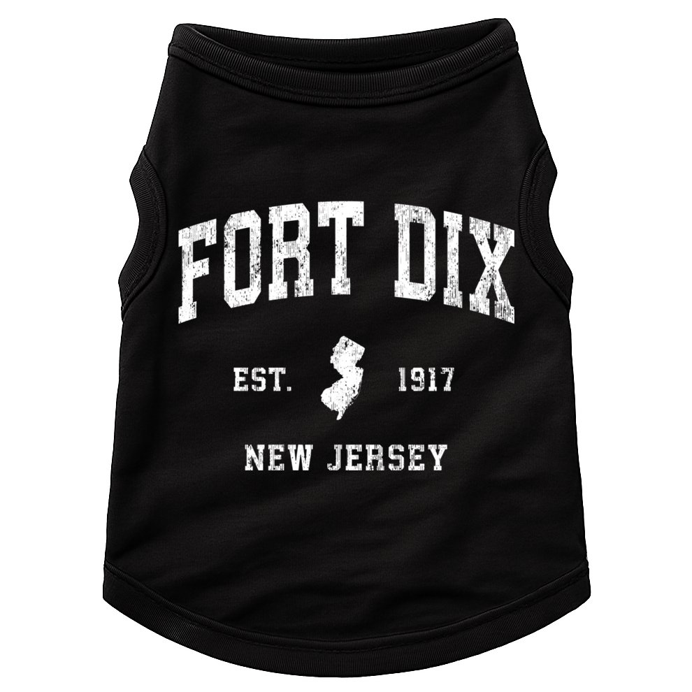Fort Dix New Jersey Nj Vintage Athletic Doggie Tank