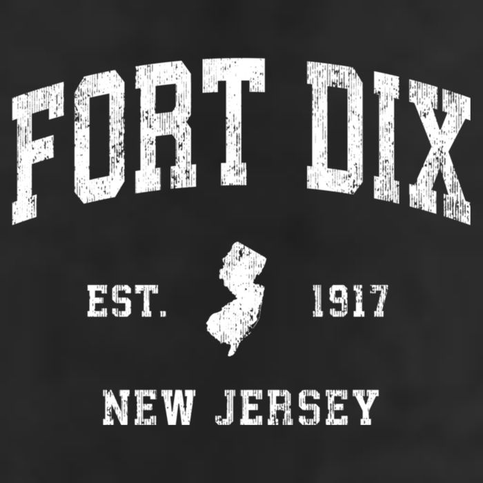 Fort Dix New Jersey Nj Vintage Athletic Beanie