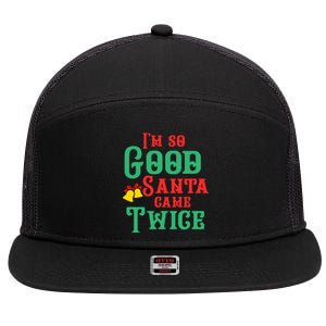 Funny Dirty Naughty Inappropriate Christmas Adult Sexy Xmas Meaningful Gift 7 Panel Mesh Trucker Snapback Hat