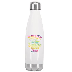 Friends Do Not Let Buddies Cruise Alone Cruise Lover Gift Stainless Steel Insulated Water Bottle