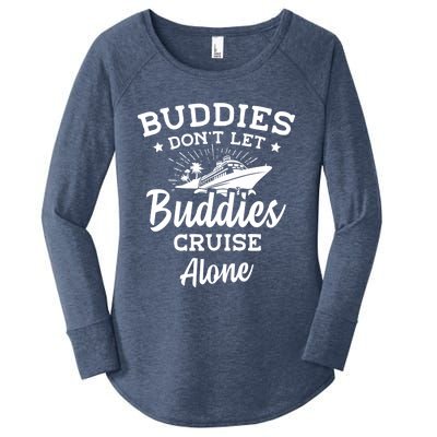 Friends Do Not Let Buddies Cruise Alone Cruise Lover Cute Gift Women's Perfect Tri Tunic Long Sleeve Shirt