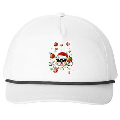 Funny Define Naughty Bulldog Lovers Christmas Pajama Gift Snapback Five-Panel Rope Hat