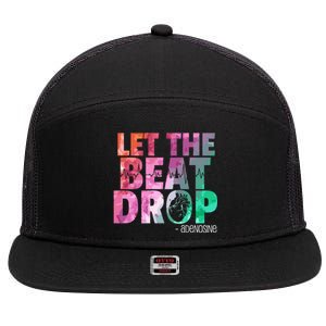 Funny Doctor Nurse Let The Beat Drop Adenosine Cool Gift 7 Panel Mesh Trucker Snapback Hat