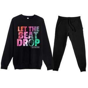 Funny Doctor Nurse Let The Beat Drop Adenosine Cool Gift Premium Crewneck Sweatsuit Set