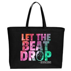 Funny Doctor Nurse Let The Beat Drop Adenosine Cool Gift Cotton Canvas Jumbo Tote