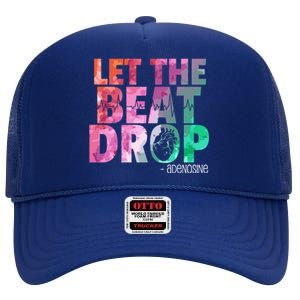 Funny Doctor Nurse Let The Beat Drop Adenosine Cool Gift High Crown Mesh Back Trucker Hat