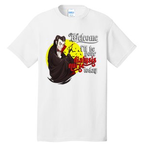 Funny Dialysis Nurse A Vampire Dialysis Nurse Tall T-Shirt