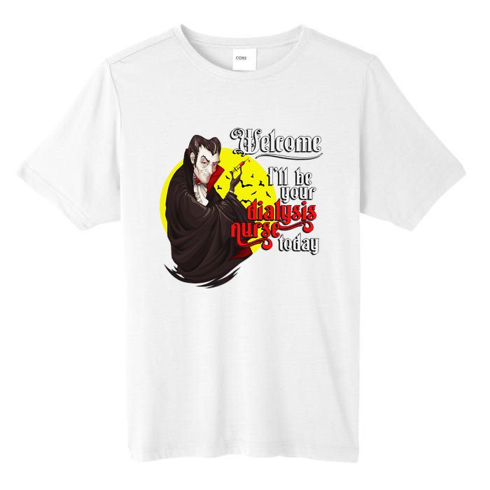 Funny Dialysis Nurse A Vampire Dialysis Nurse Tall Fusion ChromaSoft Performance T-Shirt