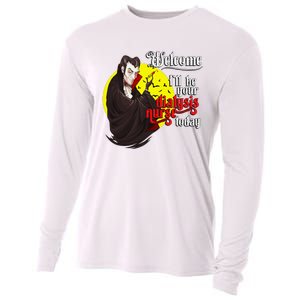 Funny Dialysis Nurse A Vampire Dialysis Nurse Cooling Performance Long Sleeve Crew