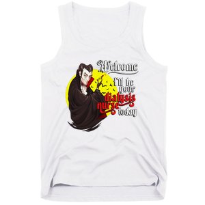 Funny Dialysis Nurse A Vampire Dialysis Nurse Tank Top