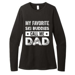 Fathers Day Novelty For Funny Ski Dad Gift Womens CVC Long Sleeve Shirt