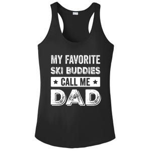 Fathers Day Novelty For Funny Ski Dad Gift Ladies PosiCharge Competitor Racerback Tank