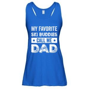 Fathers Day Novelty For Funny Ski Dad Gift Ladies Essential Flowy Tank