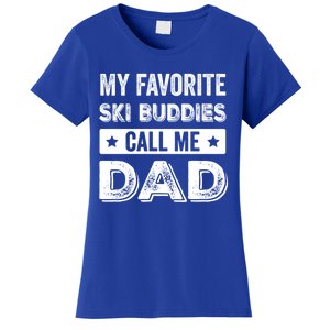 Fathers Day Novelty For Funny Ski Dad Gift Women's T-Shirt