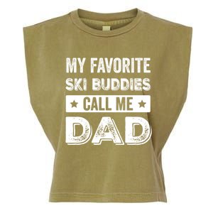 Fathers Day Novelty For Funny Ski Dad Gift Garment-Dyed Women's Muscle Tee