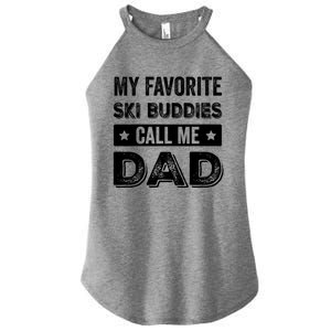 Fathers Day Novelty For Funny Ski Dad Gift Women's Perfect Tri Rocker Tank