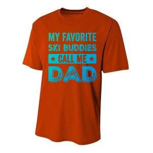 Fathers Day Novelty For Funny Ski Dad Gift Performance Sprint T-Shirt