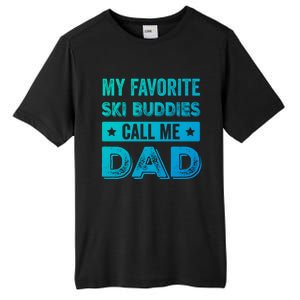 Fathers Day Novelty For Funny Ski Dad Gift Tall Fusion ChromaSoft Performance T-Shirt