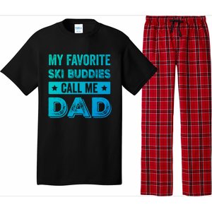 Fathers Day Novelty For Funny Ski Dad Gift Pajama Set