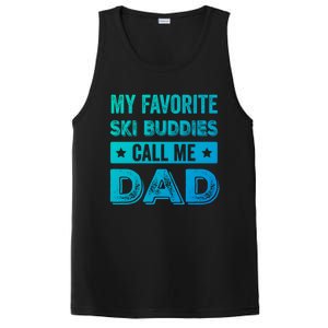 Fathers Day Novelty For Funny Ski Dad Gift PosiCharge Competitor Tank