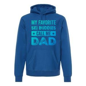 Fathers Day Novelty For Funny Ski Dad Gift Premium Hoodie