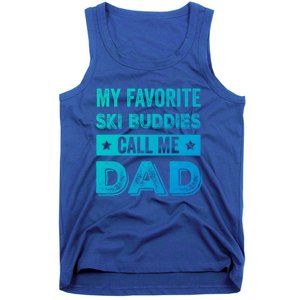 Fathers Day Novelty For Funny Ski Dad Gift Tank Top