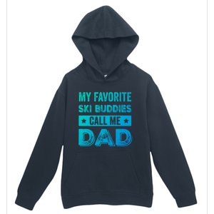 Fathers Day Novelty For Funny Ski Dad Gift Urban Pullover Hoodie