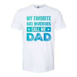 Fathers Day Novelty For Funny Ski Dad Gift Softstyle CVC T-Shirt