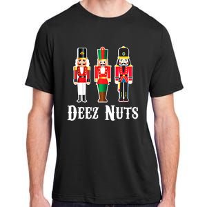 Funny Deez Nuts Nutcracker Crew Ugly Christmas Adult ChromaSoft Performance T-Shirt